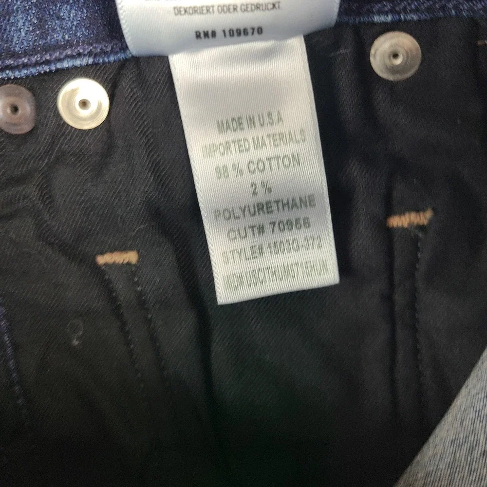 Citizens Of Humanity Jeans Women 25 Blue Emerson Button Fly Slim Boyfriend Denim